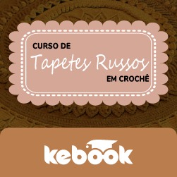 Curso de tapetes russos em crochê por Gorete Perin
